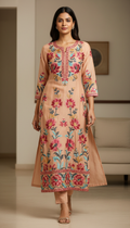 Cotton Kurti With Floral Print
